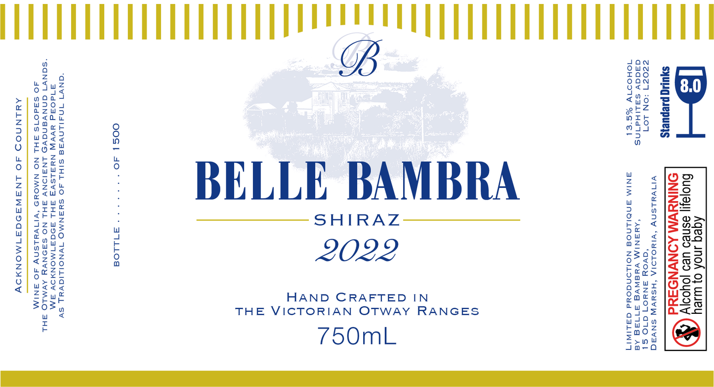 2022 Belle Bambra Shiraz