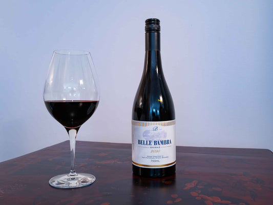 Six bottles of 2020 Belle Bambra Shiraz