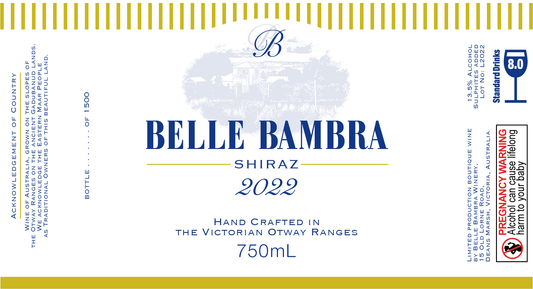 2022 Belle Bambra Shiraz